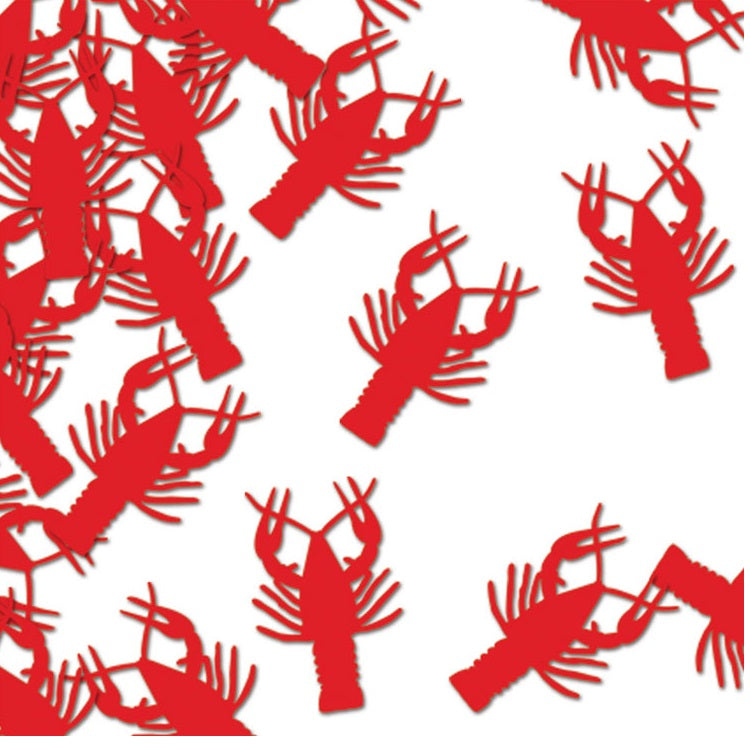 Crayfish table confetti